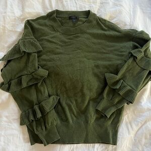 JCrew ruffle sweater